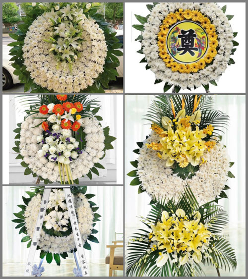 广东梅州市平远县热柘镇升平村花圈速递