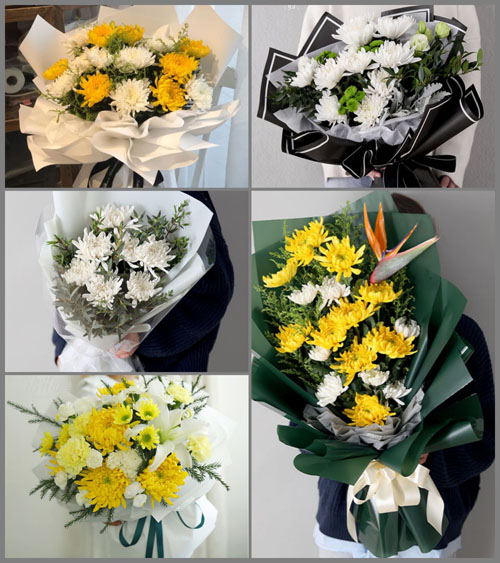 广东梅州市平远县热柘镇升平村白事花束代送